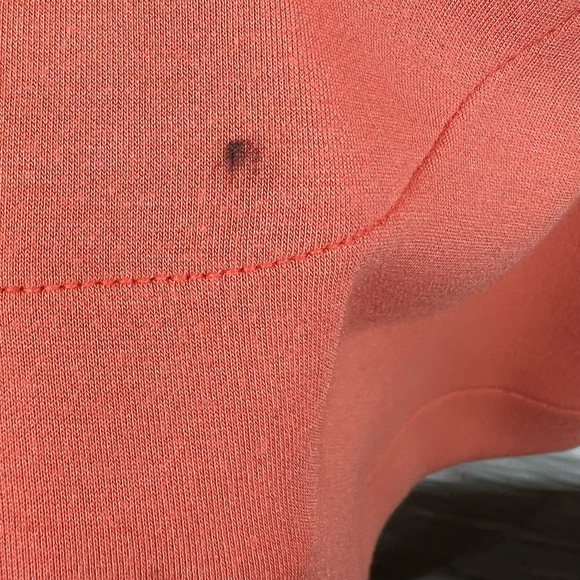 SPANX Orange Stretch Fabric Mini Dress Short Sleeve Size XS - Picture 7 of 10